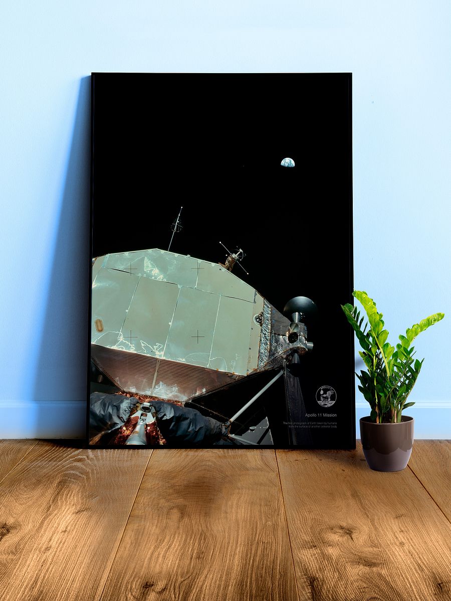 NASA Apollo 11: View of Earth, 1969 — space poster, space art, photo poster, NASA print, space wall decor product image (3)