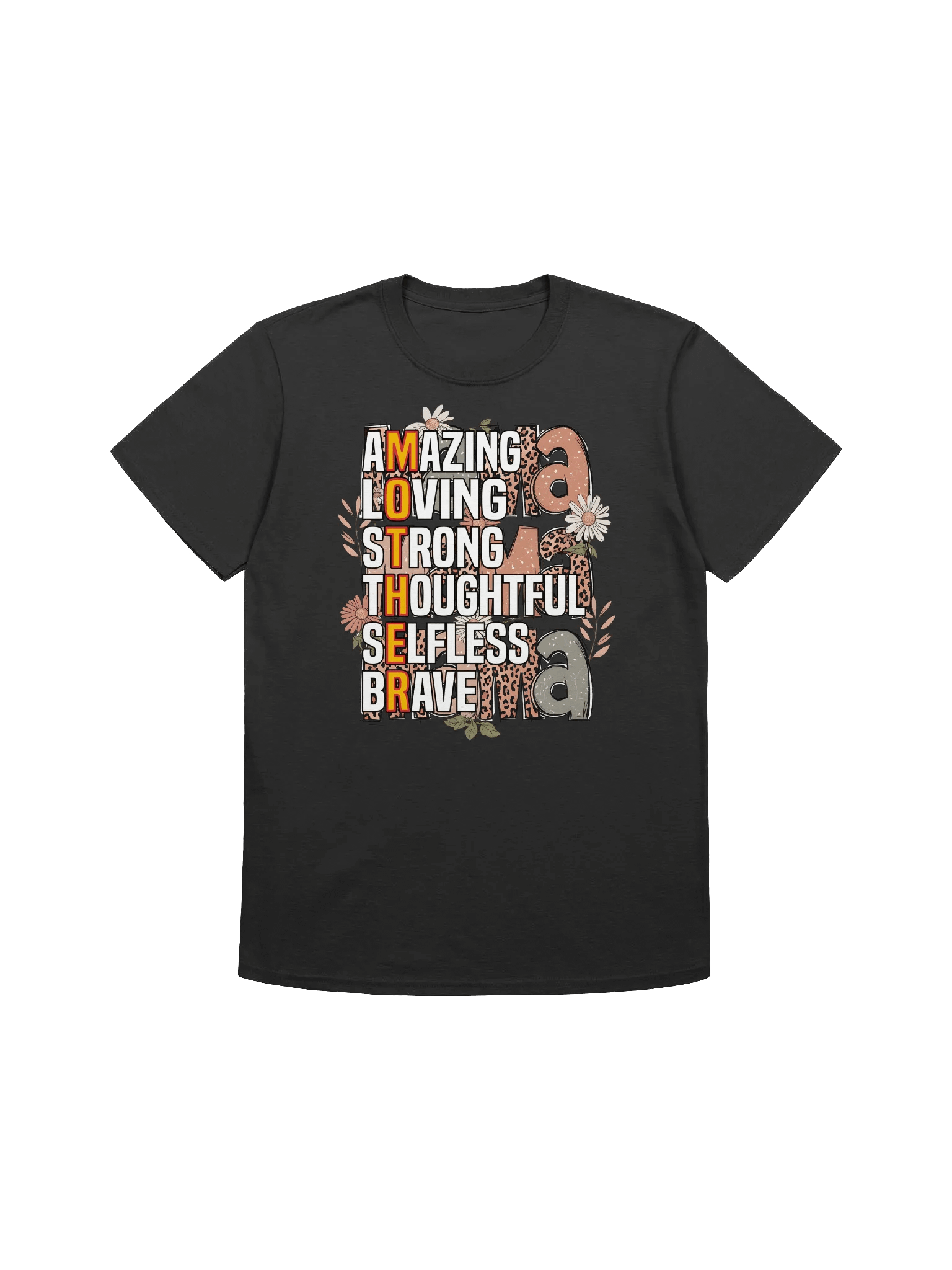 Amazing Mama - Positive Mother Adjectives Graphic T-Shirt product image (1)