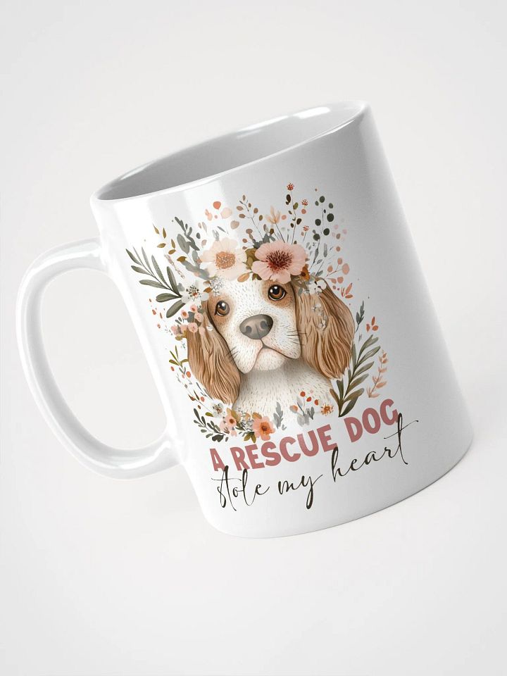 Floral Rescue Dog Stole My Heart Mug product image (2)