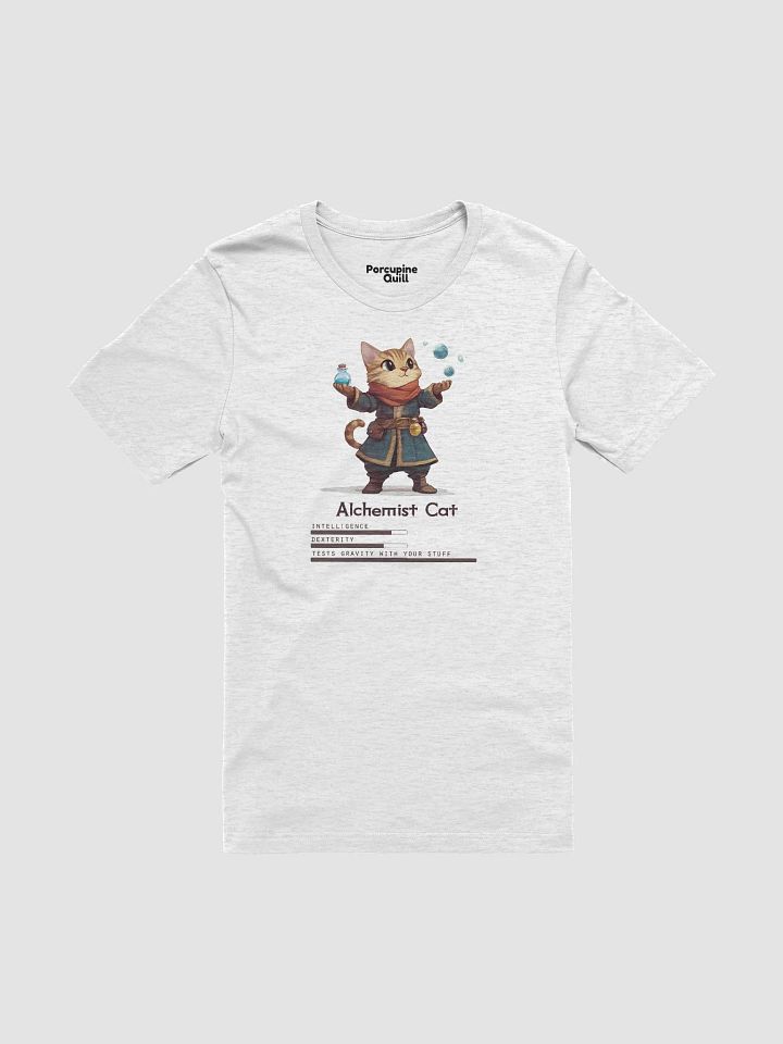 RPG Alchemist Cat unisex short sleeve T-shirt for gamers and cat lovers product image (1)