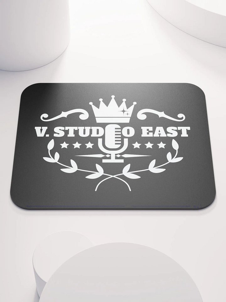 Black mousepad with white logo (small) product image (1)