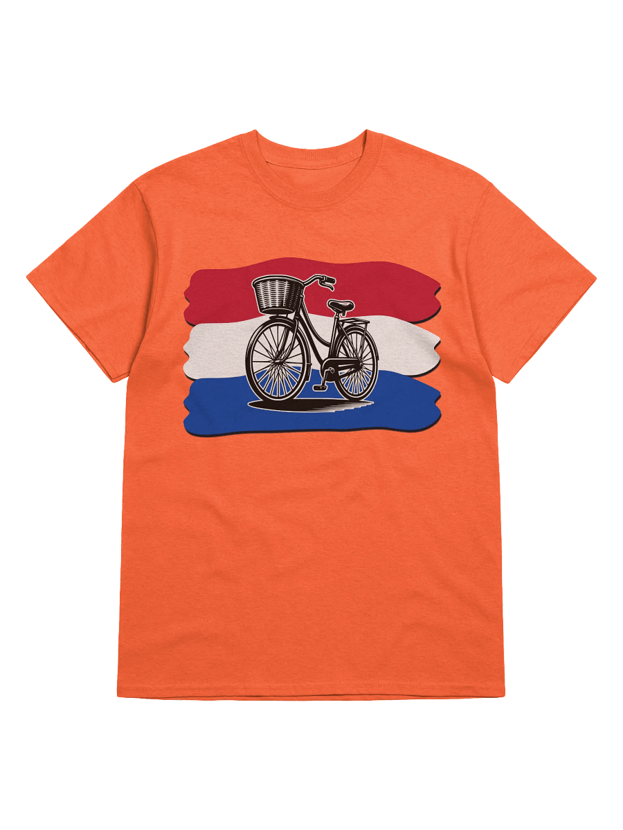 Netherlands Flag And Bicycle Classic Unisex T-Shirt product image (3)