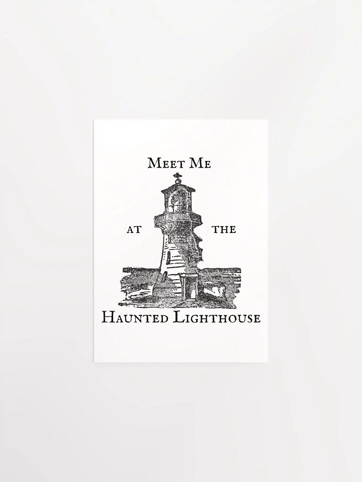 Haunted Lighthouse Vibrant Matte Paper Poster product image (8)