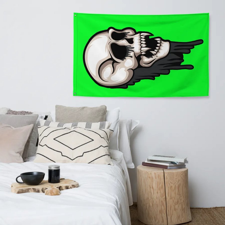 Def-Zombie Skull Flag product image (5)