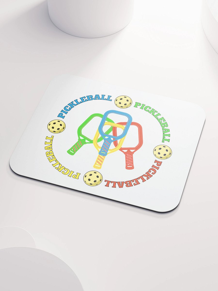 Pickleball Four Circle Colors Paradise Mouse Pad product image (3)
