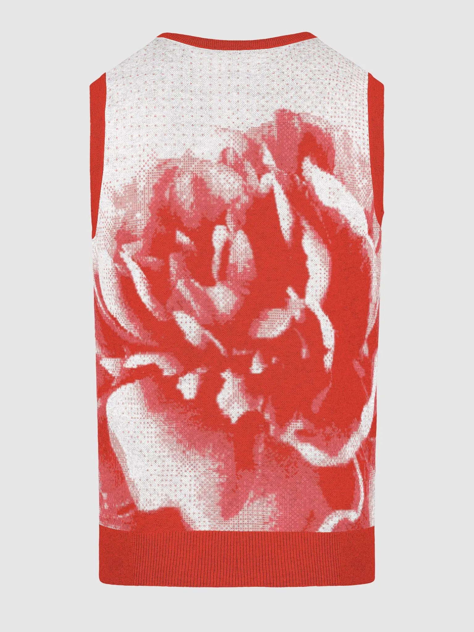 Rose Knitted V-Neck Vest product image (17)