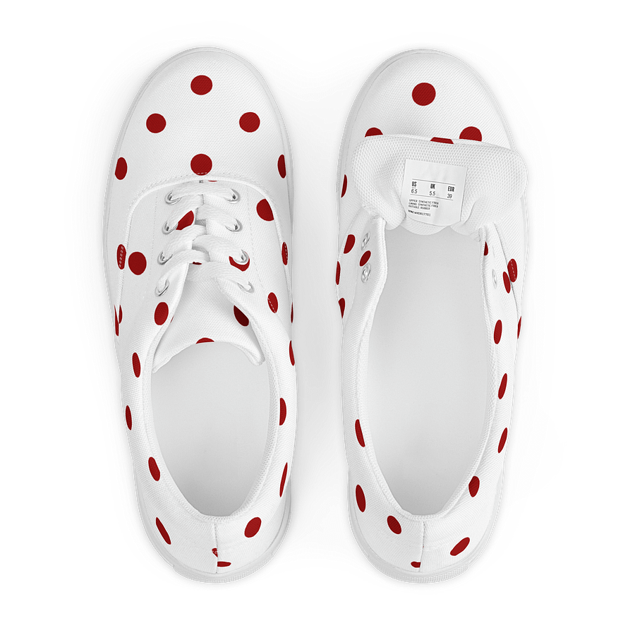 New Wave Design Polky Women's Lace-Up Canvas Shoes product image (6)
