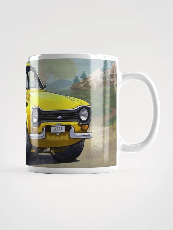 Cartoon Ford Escort MK1 Yellow product image (1)