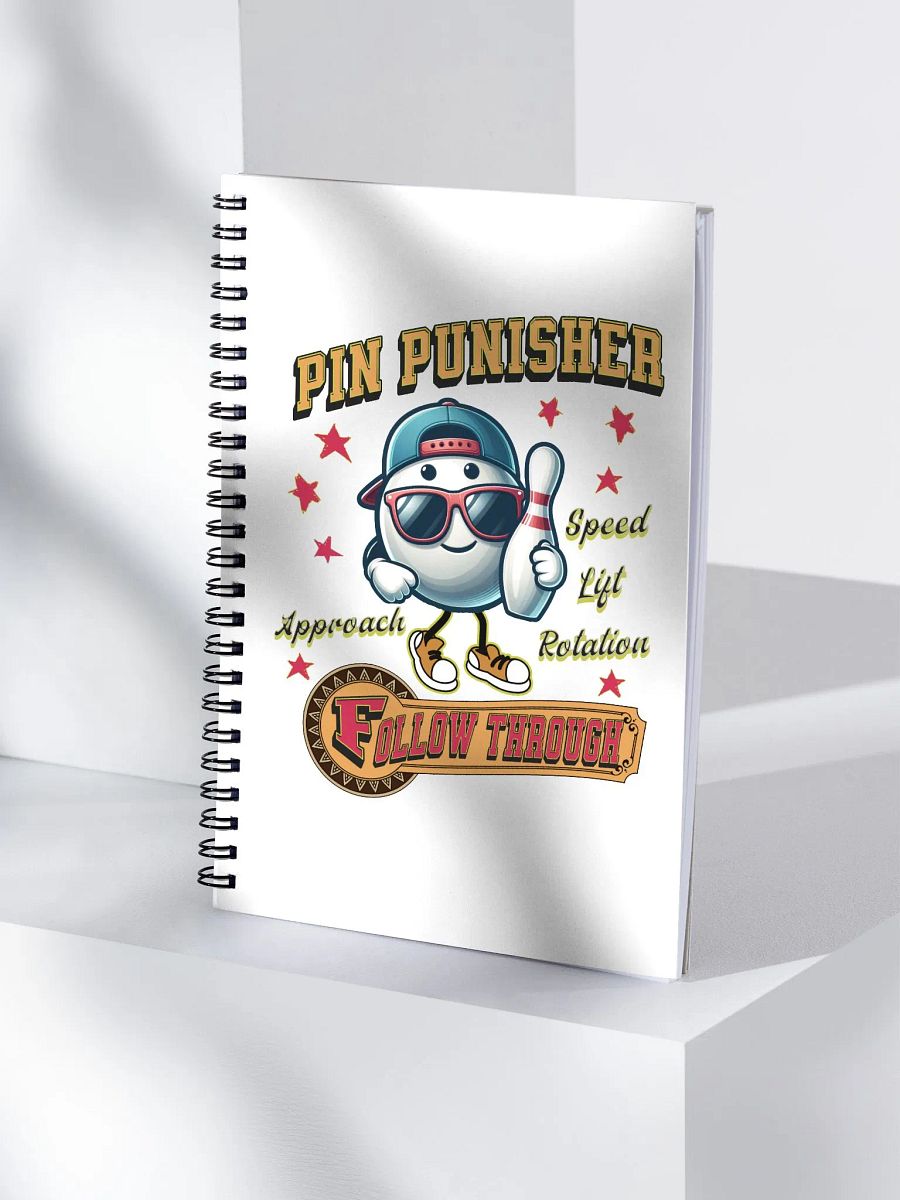 Pin Punisher Bowling Spiral Notebook product image (3)