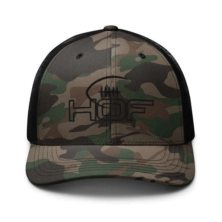 HOF College Football Logo Stealth Camo Trucker Cap product image (1)