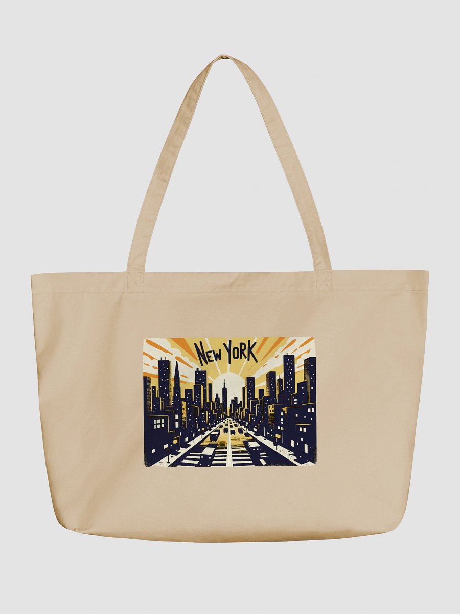 Vintage New York Cityscape Art Print Cotton Tote Bag product image (1)