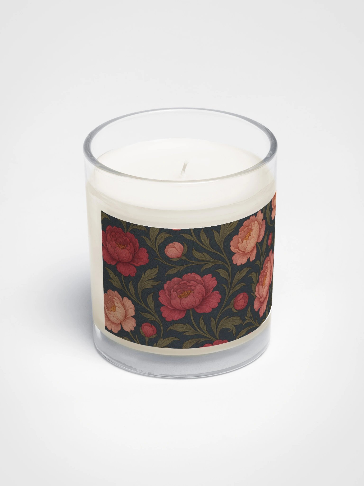 Rose Soy Candle With Botanical Floral Design product image (2)