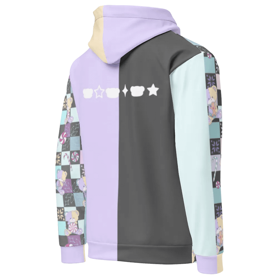 Christmas Sweets Bear Fun and Colourful checkerboard hodie product image (9)