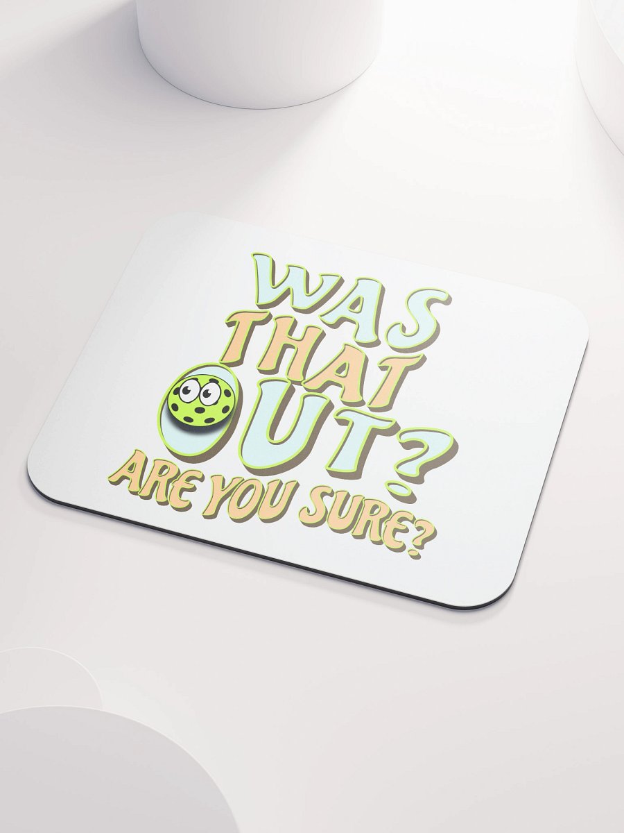 Was That Out? Are You Sure? Pickleball Whimsical Mouse Pad product image (3)