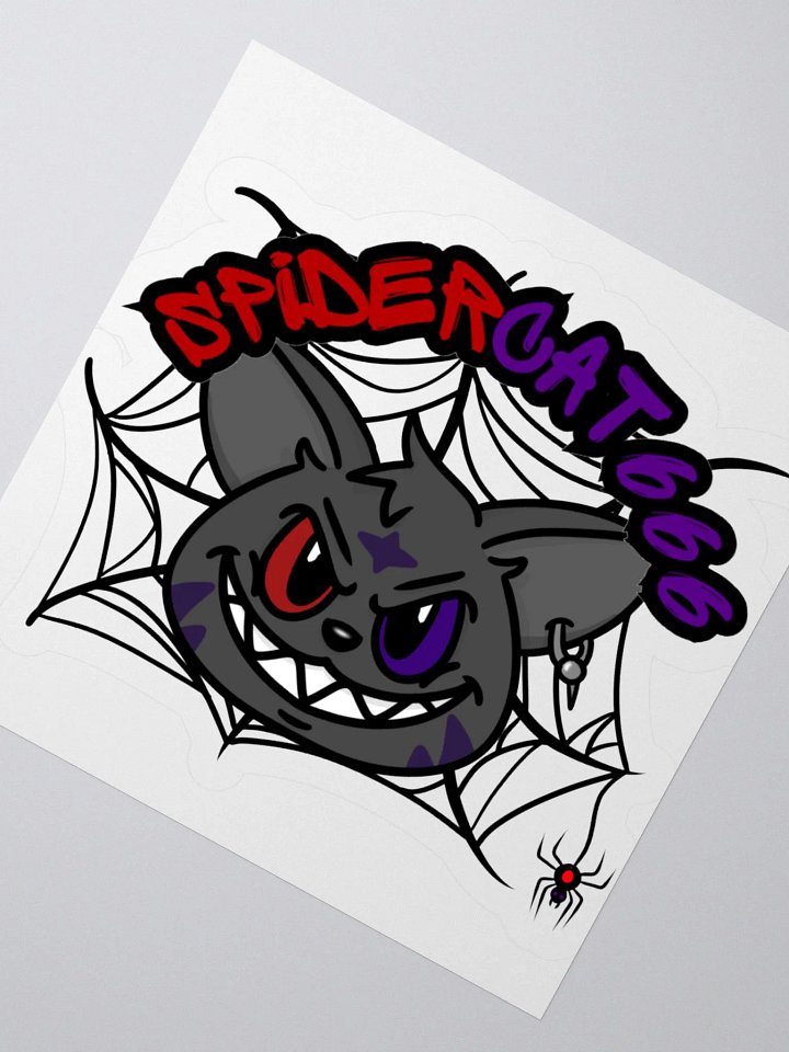 Spidercat666 2025 logo Sticker product image (5)