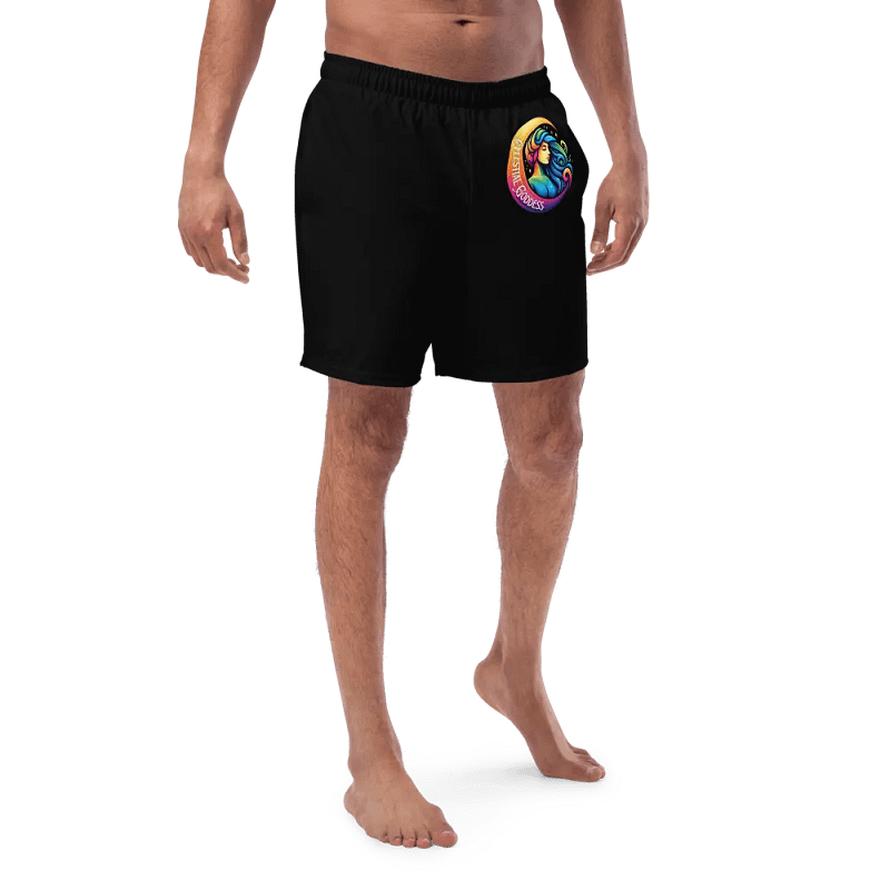 Celestial Crescent Moon Swim Trunks