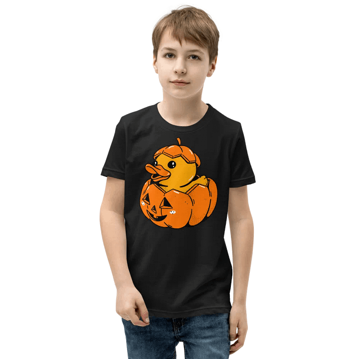 Rubber Duck Pumpkin Halloween T-Shirt For Kids product image (5)