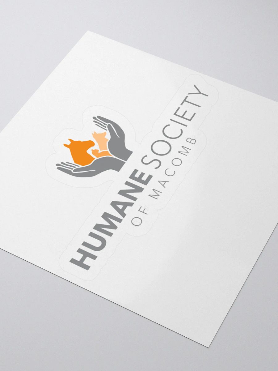 Humane Society of Macomb Logo Sticker product image (7)
