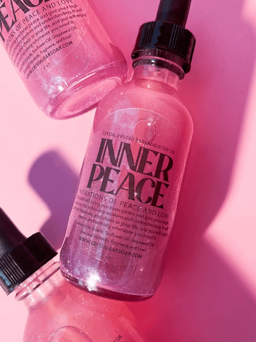 Inner Peace Crystal Infused Bath and Body Oil product image (1)