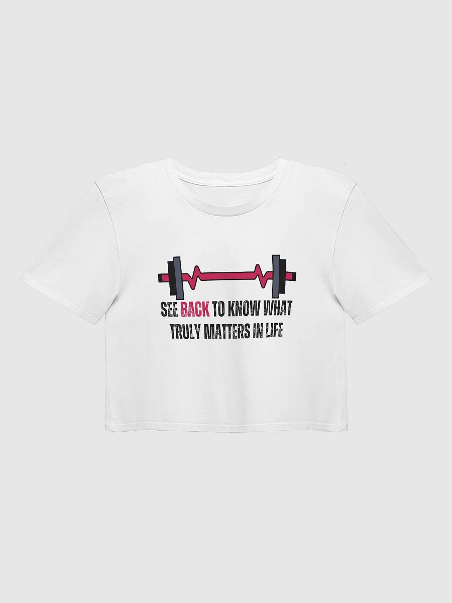 Back Workout Top I Funny Festival Crop Top I Women's Gym Wear product image (3)