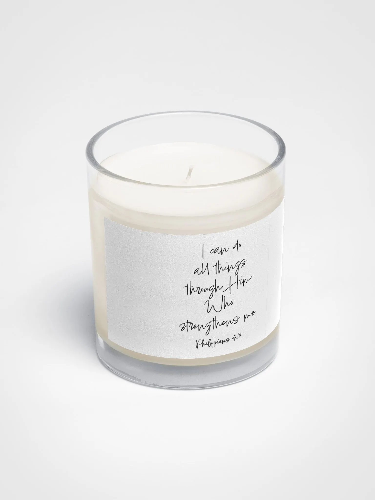 I Can Do All Things Through Him - Candle product image (2)