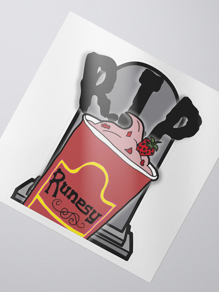 Strawberry RIP Sticker | Runesy Merch Collection product image (2)