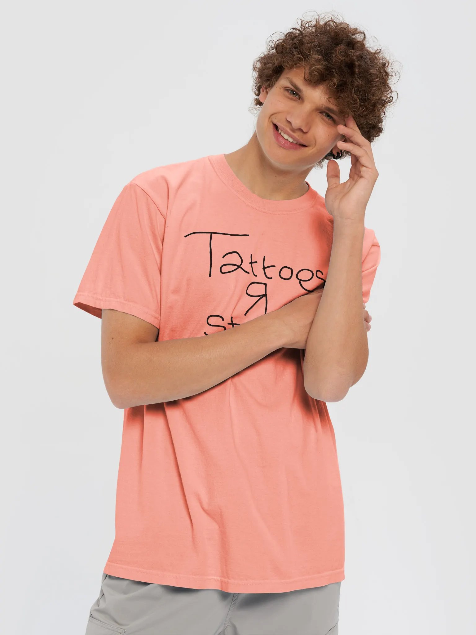 TATTOOS R STOOPID - BLACK HEAVYWEIGHT T-SHIRT product image (27)