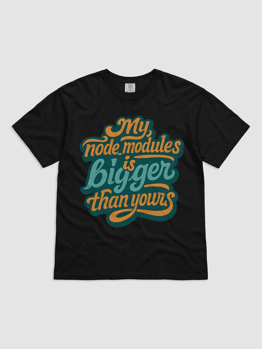 my node_modules is bigger than yours t-shirt product image (1)