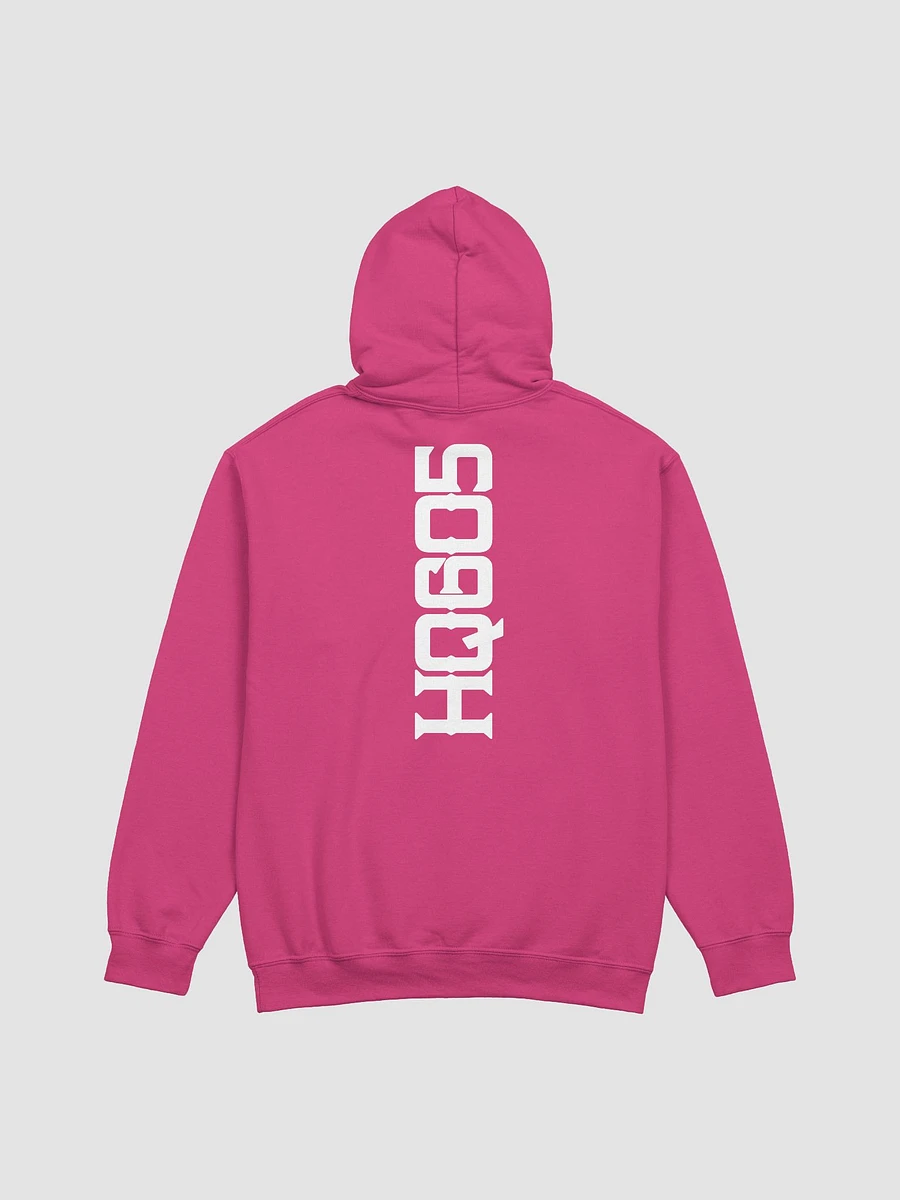 Hemp Quarters White Logo w/back Pink Hoodie. product image (2)