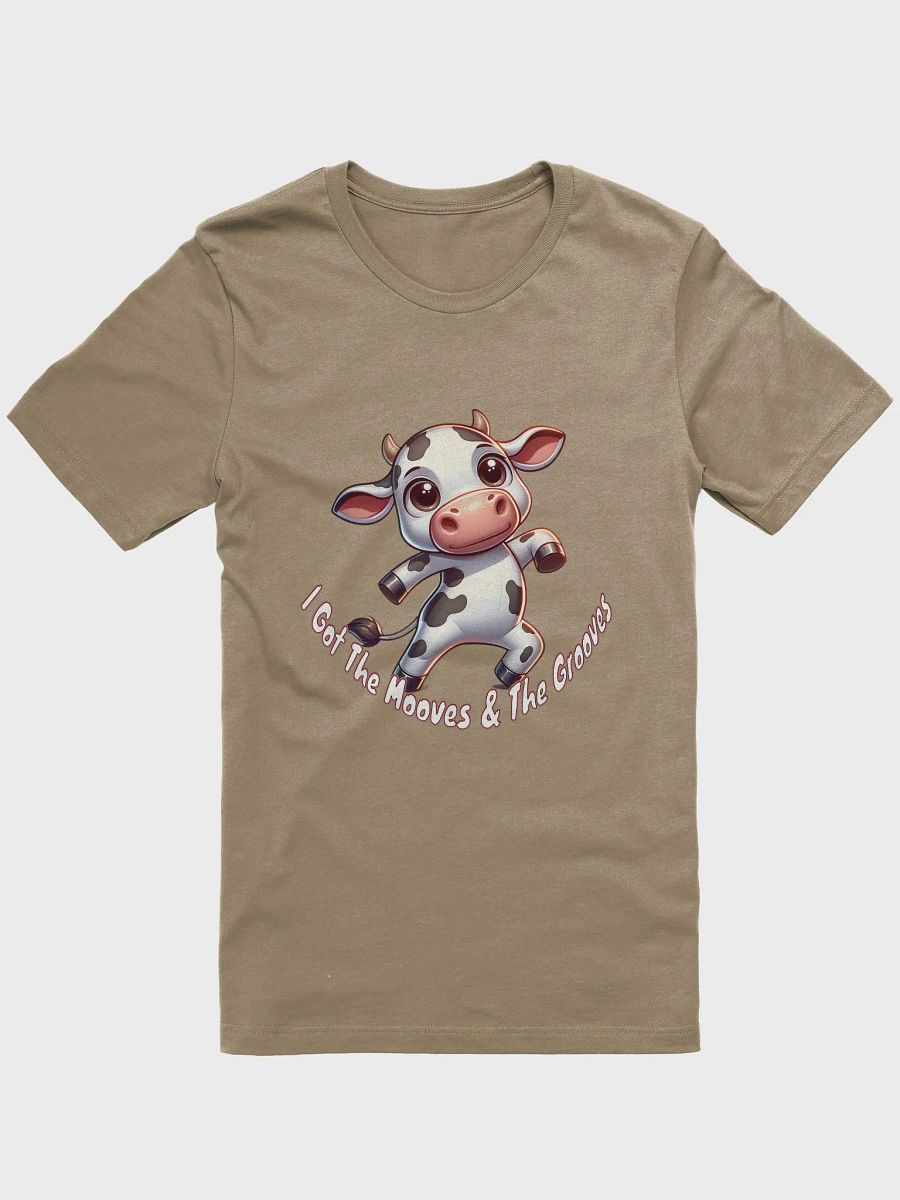 Adorable Dancing Cow T-Shirt - 'I Got The Mooves & The Grooves' Cute Cartoon Design product image (32)