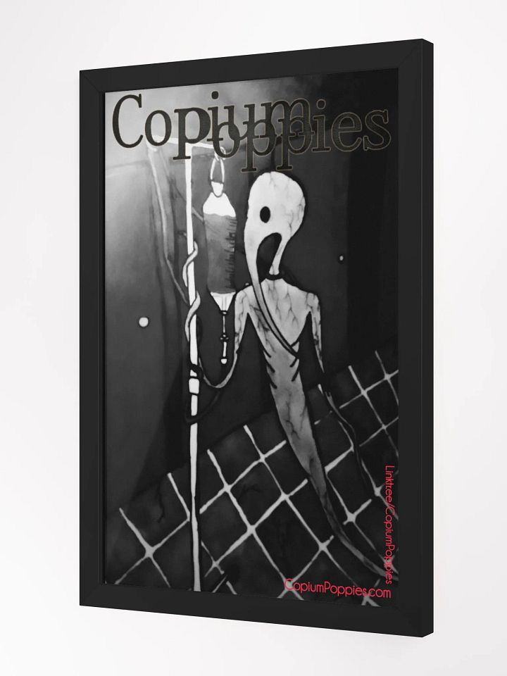 Copium Poppies - "Dmitry's Curse" (B&W Variant) Framed Poster product image (2)