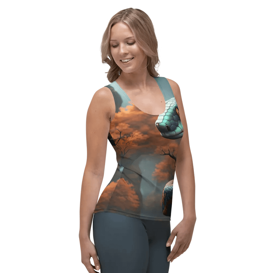 Harmony Serpent All-Over Print Tank Top product image (4)