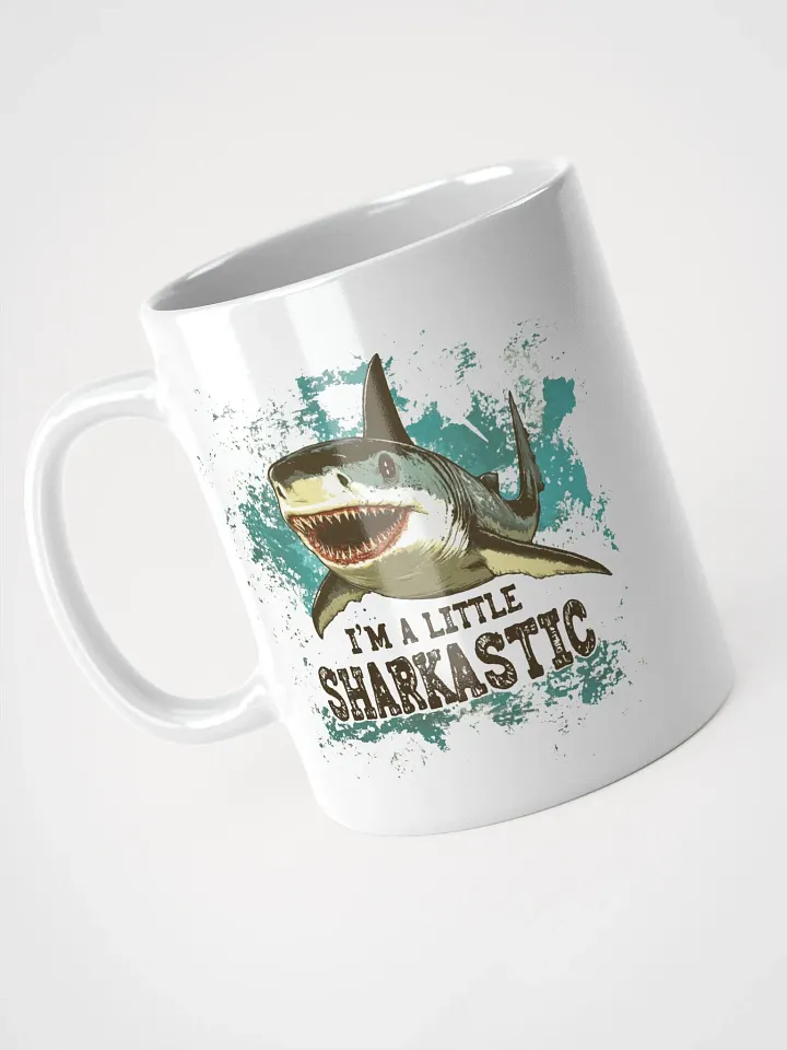 Sharkastic Splash White Mug product image (2)