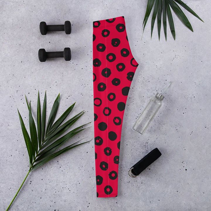 Customizable Polka-Dot Power Leggings product image (2)