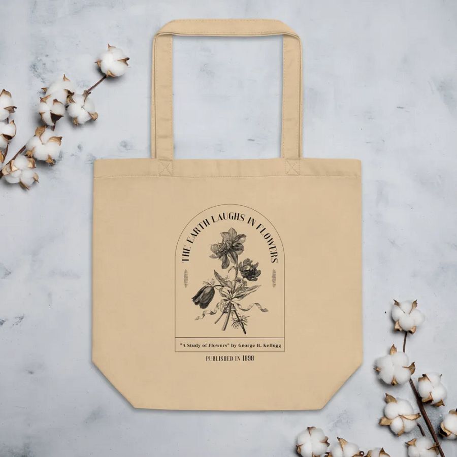 The 'The Earth Laughs in Flowers' Tote Bag product image (5)