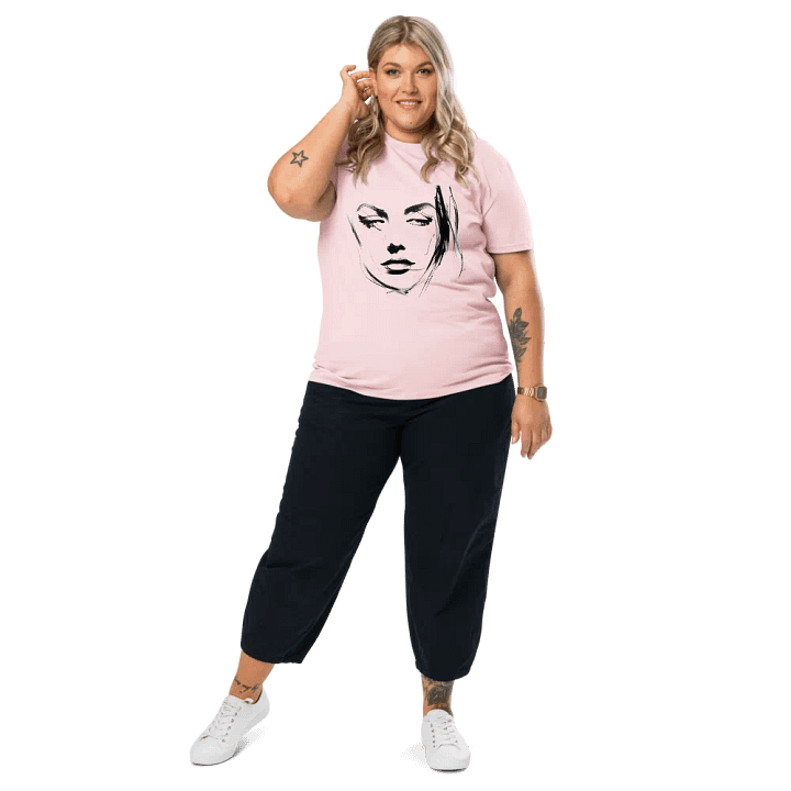 Glam Face Organic Tee product image (2)
