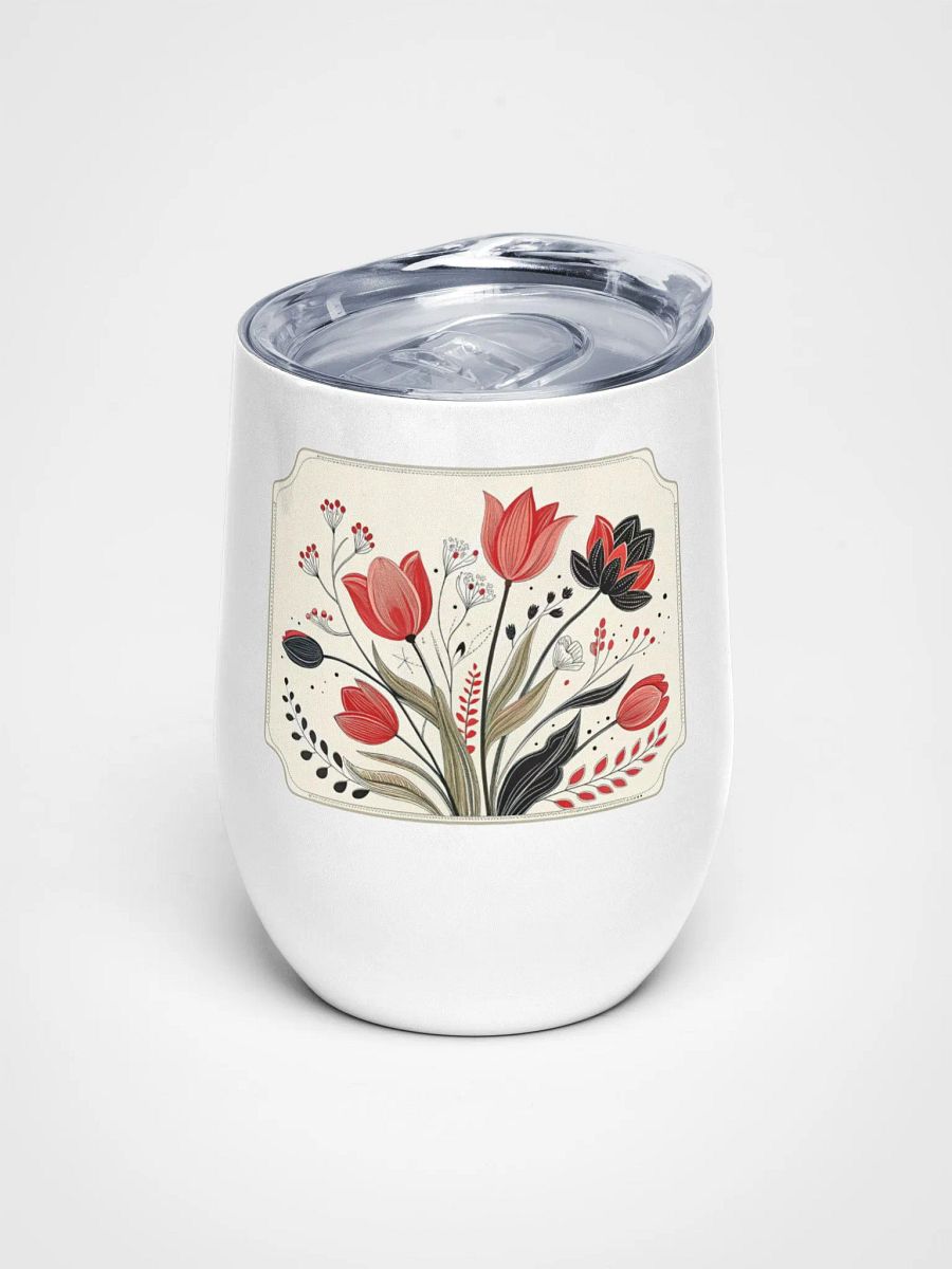 Floral Elegance Wine Tumbler product image (1)