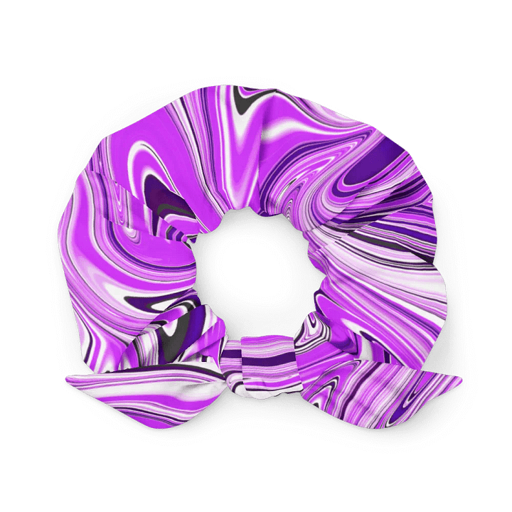 Scrunchie - Purple Digital Fluid Art product image (2)