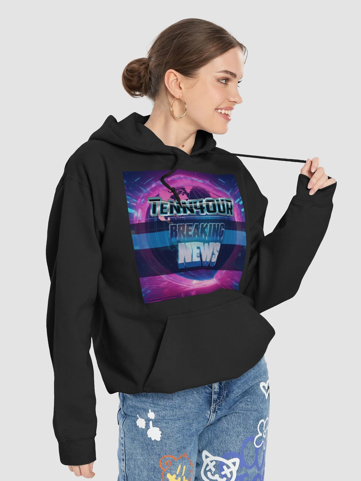 Breaking News ( TeNN4OUR Style) Hoodie (Reporting Live From) product image (7)