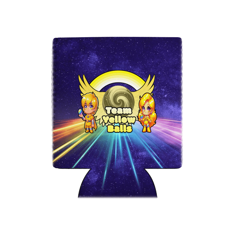 Team Yellow Balls Koozie product image (1)
