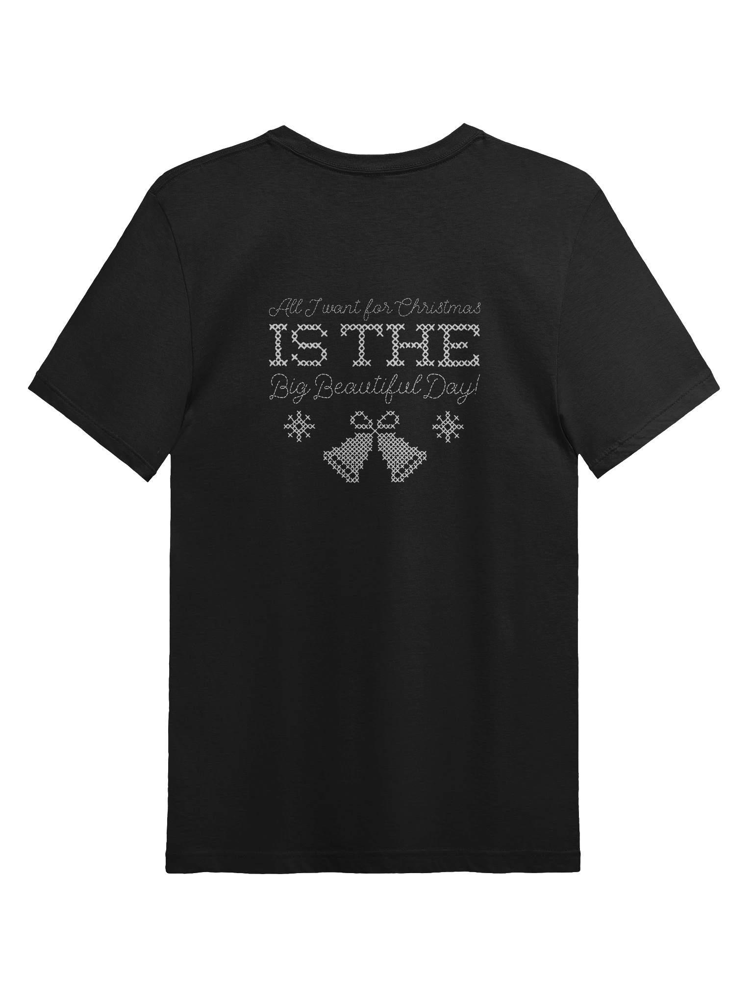 All I Want For Christmas Cross-Stitch Tee | Next Level product image (2)