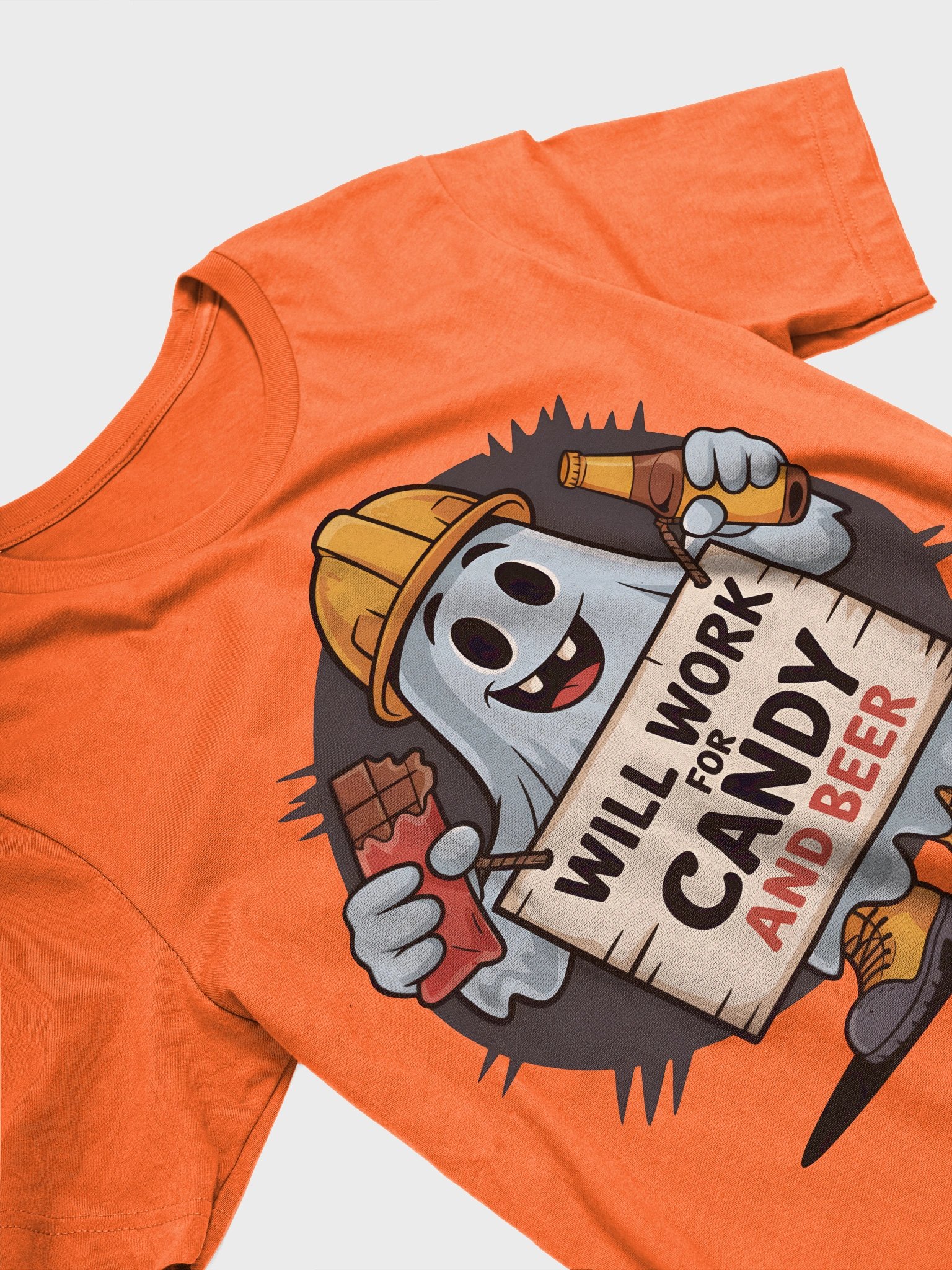 Spooky Construction Ghost T-Shirt product image (99)