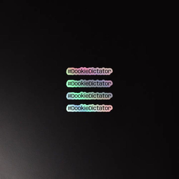 #DookieDictator Holographic Sticker Sheet product image (2)