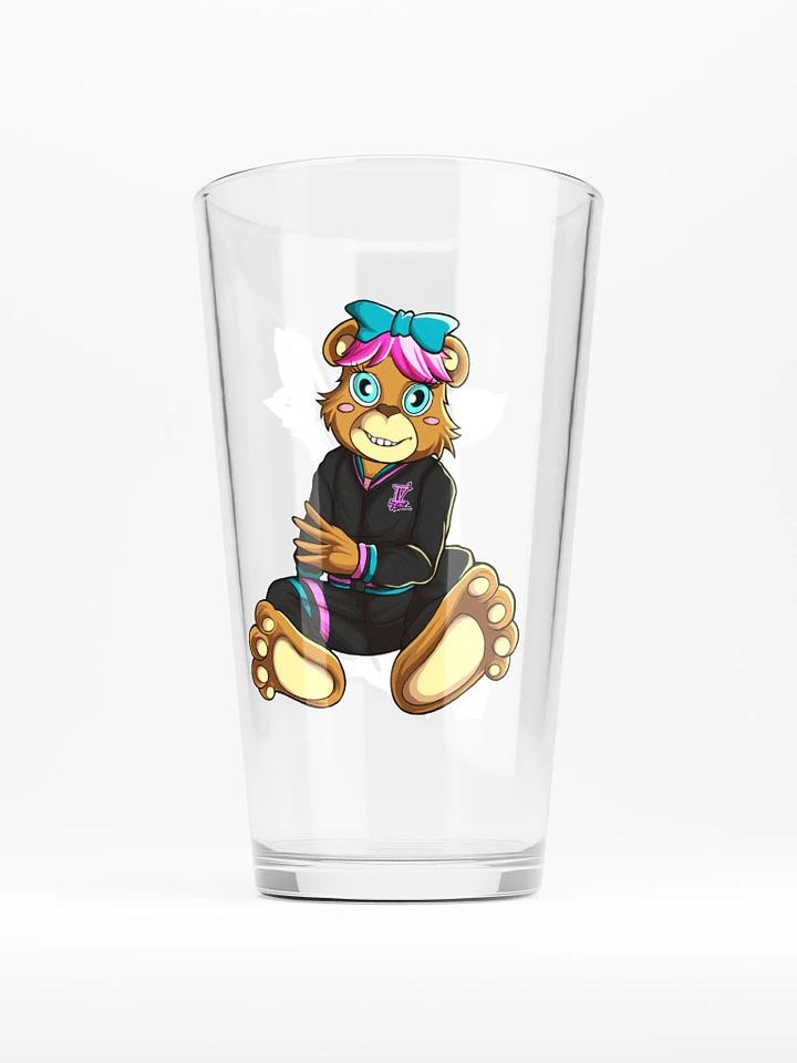 Sitting Girl Bear Pint Glass product image (1)