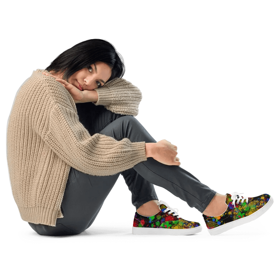 JokersVibe Graffiti Style Lace-Up Shoes product image (11)