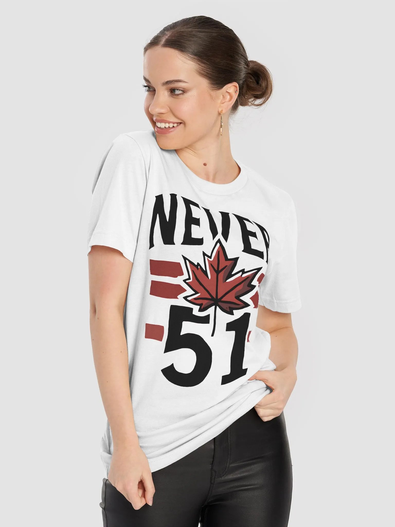 Never 51st State Canada Flag Shirt product image (9)