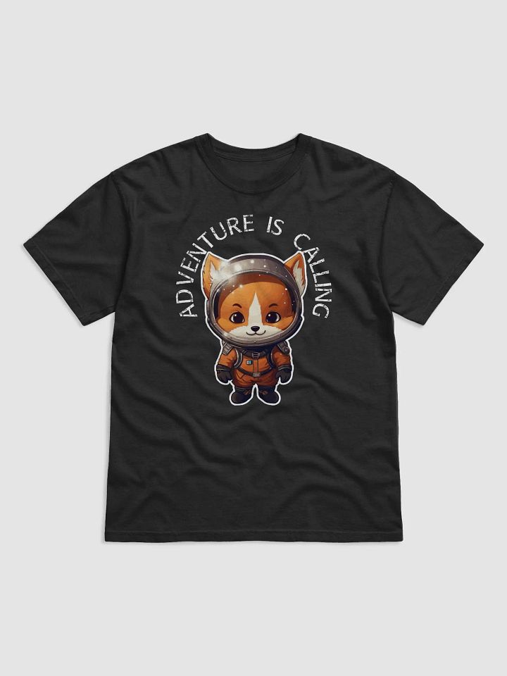 Red Fox Astronaut - Adventure Is Calling (Black Lettering) product image (2)