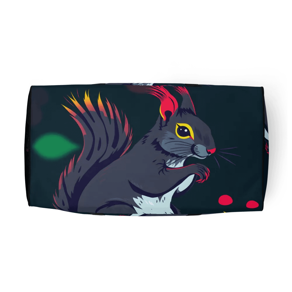 Vibrant Squirrel All-Over Print Duffle Bag product image (5)