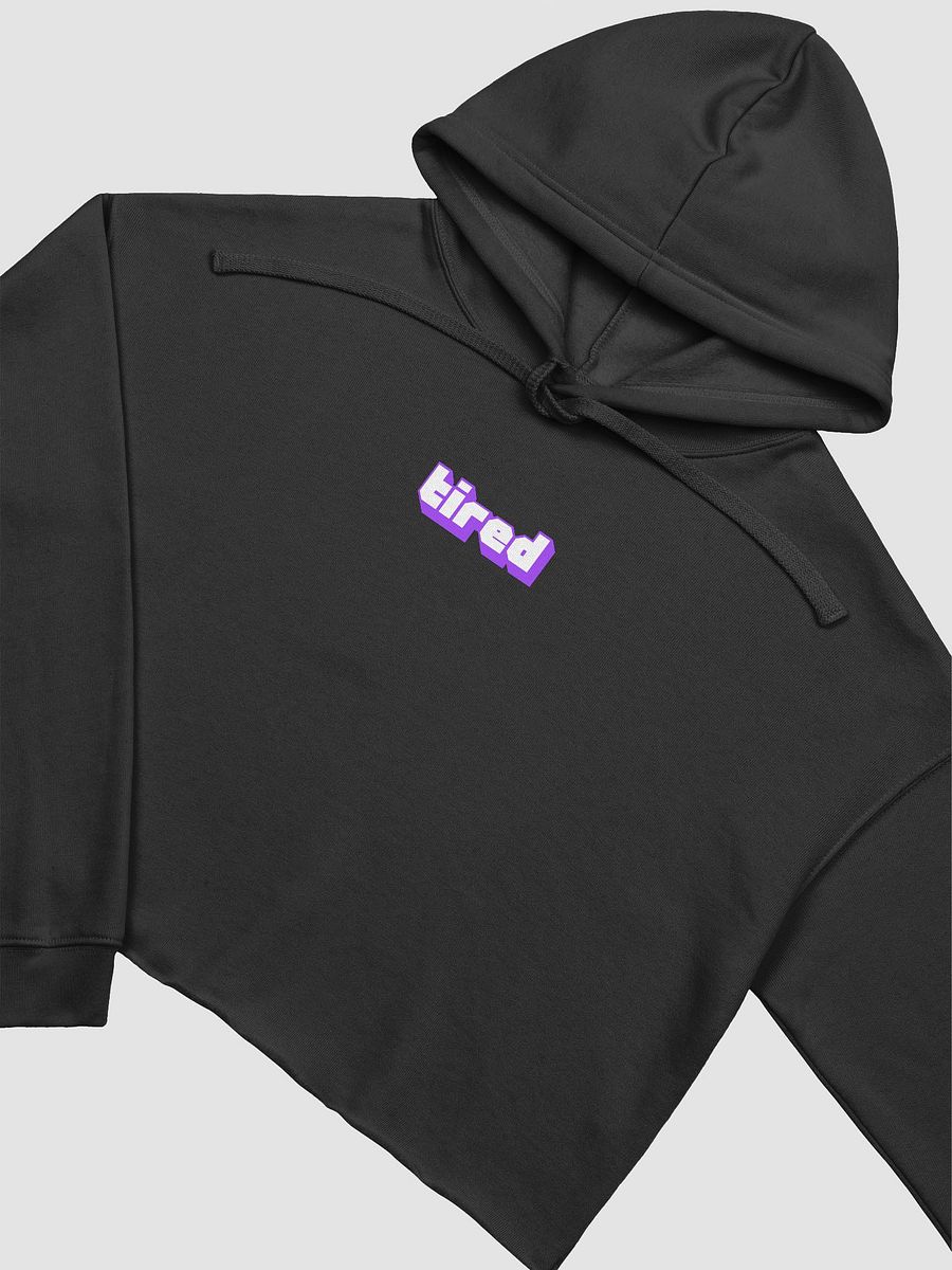 Introverted Streamer Club "Tired" Crop Hoodie product image (9)