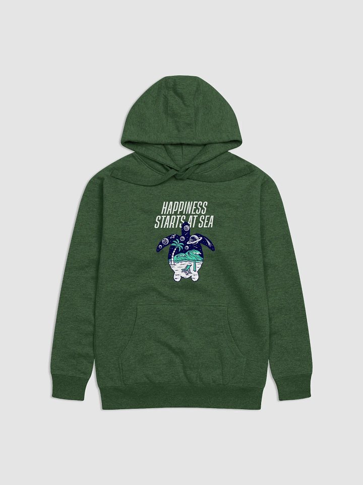 Galactic Turtle Unisex Hoodie | Happiness starts at sea product image (3)